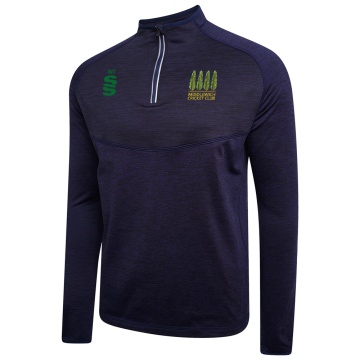 middlewich cc 1/4 Zip Dual Performance Top : Navy